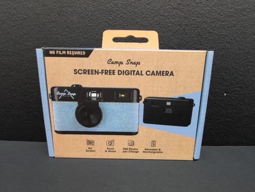 Camp Snap Screen Free Digital Camera Blue Denim CS-V105A-DN - image 1