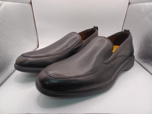 NEW Amberjack 'The Slip-On' Mens Full-Grain Leather Loafers-Obsidi - image 1