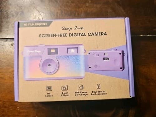 Camp Snap Screen-Free Digital Camera (Purple AURA )- Best Summer Gift- Nib - image 1
