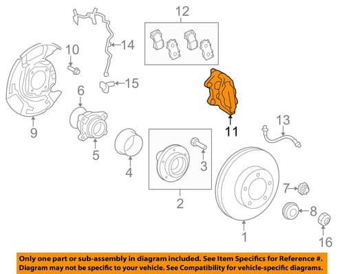 Toyota OEM 07-15 Tundra Front Right Brake Disc Caliper 477300C030 - image 1