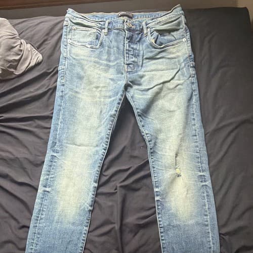 Purple Brand Jeans P001 Size 34x32 Slim Fit Low Rise With Slim Leg - image 1