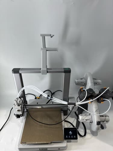 Bambu Lab A1 Combo 3D Printer AMS Lite Multi-Color Printing 1080p White - image 1