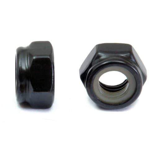 Nylon Insert Lock Nuts Steel w/ Black Oxide - M3 M4 M5 M6 M8 M10 DIN 985 Class 8 - image 1