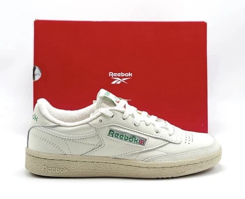 *NEW* UNISEX Reebok Club C 85 Vintage Shoes CHALK / PAPER WHITE 100000317 - image 1