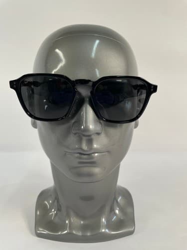 WMP Francis Black Sunglasses W 52-21-143 Polarized Triple Black Lenses - image 1