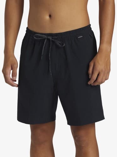$56 Quiksilver Men’s Taxer Amphibian 18” Boardshort Black Beach Walk Wear Size L - image 1