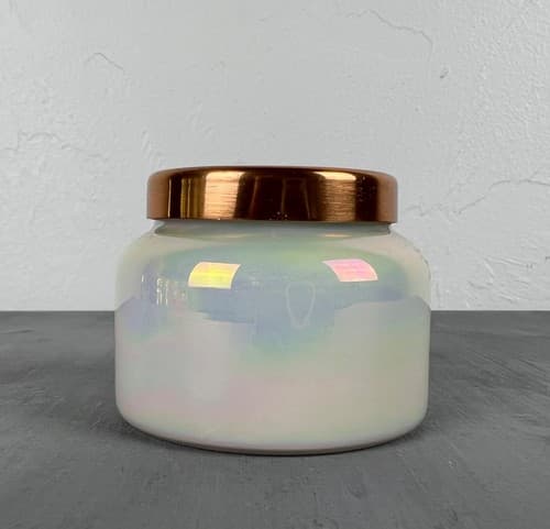 Anthropologie Capri Blue Volcano Candle Iridescent Glass Citrus Tropical NEW - image 1