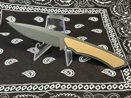 🔥NEW Spartan Blades Phrike Knife S45VN Black Blade Tan G10 Handle Kydex Sheath - image 1