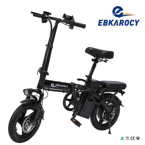 EBKAROCY Folding Electric Bike 14" 400W 48V 15Ah Beach Mountain Bicycle E-Bike - image 1