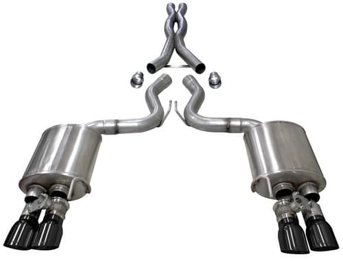 Corsa Xtreme Variable Sound Cat-Back Exhaust System X-Pipe 2018-2022 Mustang GT - image 1
