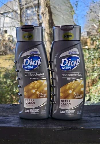 Dial Men Antibacterial Body Wash Ultra Clean Eucalyptus Scent 16 oz. - image 1