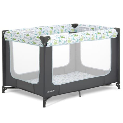 Zodiak Portable Playard Lightweight Safe Play Area for Infants Grey Green - image 1