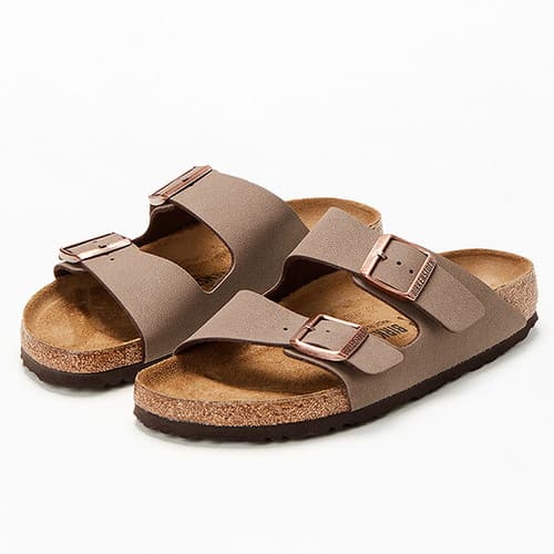 Birkenstock Arizona Mocca Leather Sandals Birkibuc Unisex Shoes New w/ Box - image 1