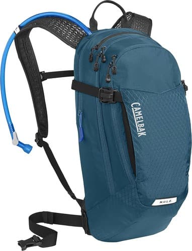 CamelBak M.U.L.E. 12 Mountain Biking Hydration Backpack, Moroccan Blue/Black - image 1