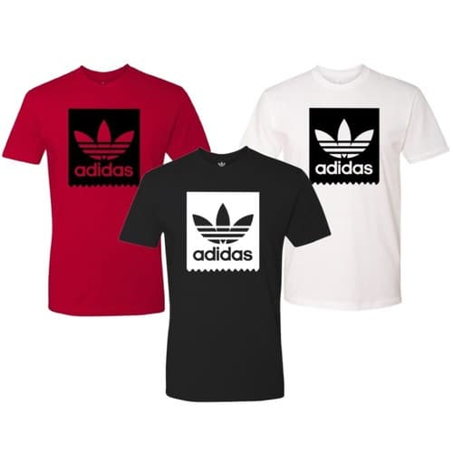 Adidas Men's Blackbird Trefoil Graphic Logo Active Short Sleeve T-Shirt - image 1