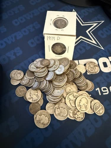 Silver Quarters & Dimes 1964 Below Over $1000 In Melt Value - image 1