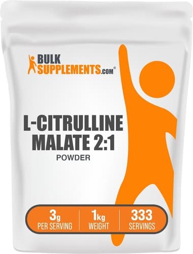 BulkSupplements L-Citrulline DL-Malate 2:1 Powder 1kg - 3g per Serving - image 1