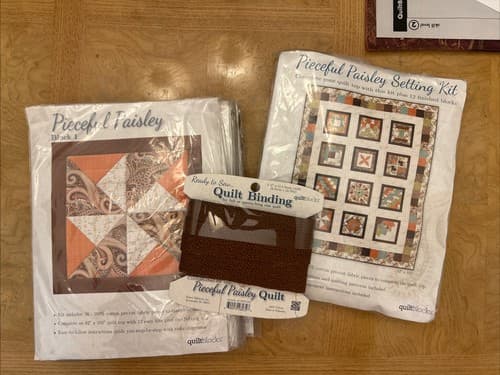 Joann Fabrics Peaceful Paisley Complete Quilt Kit - image 1