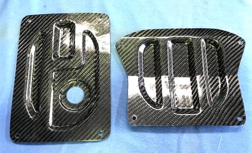 Real Carbon Fiber Fuel Pump Cover for Mazda Savanna RX-7 FC3S Set of 2 - image 1