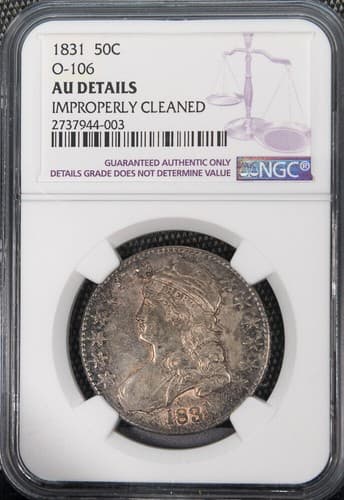 1831 50C Overton 108 Capped Bust Half Dollar - image 1