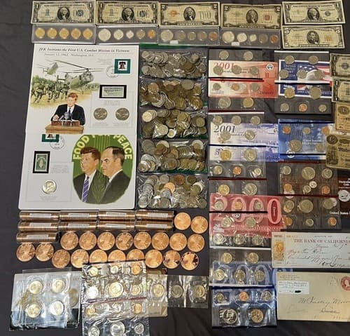 Gold and Silver Estate Lot Sale - Old U.S. Coins and .999 Silver Bars - image 1