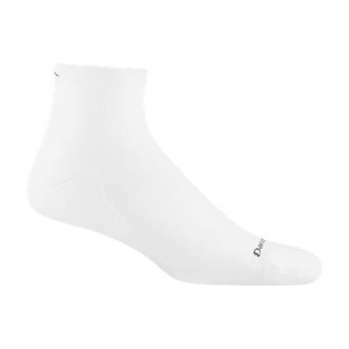 Darn Tough 1055 White Men's Coolmax® Run Quarter Ultra-Lightwei - image 1
