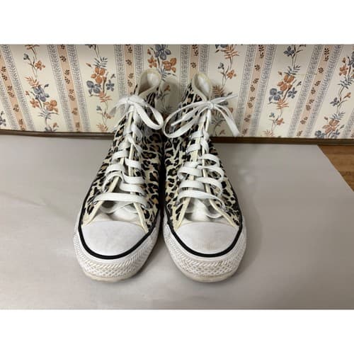 Converse Chuck Taylor All Star Leopard Print High Top Sneakers Womens 9 Men's 7 - image 1