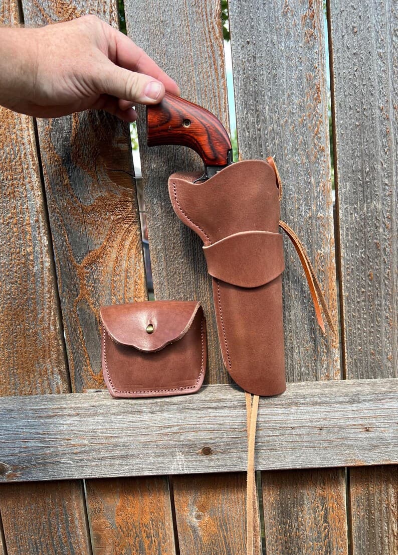Heritage Rough Rider 6.5 side draw holster and ammo pouch - image 1