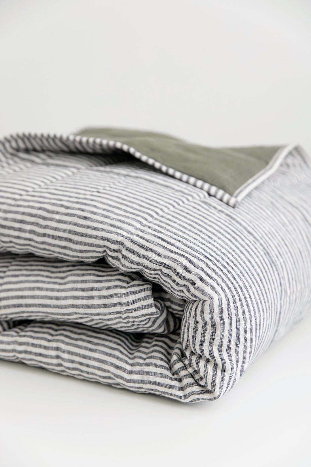 100% Organic Linen Bedding Blanket/Comforter, Winter/Summer Stonewashed Duvet Full/Queen or King, Soft, Light, various colors, free shipping - image 1