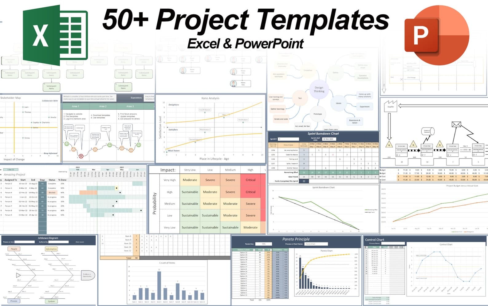 50+ Project Management Templates in Excel and PowerPoint - image 1