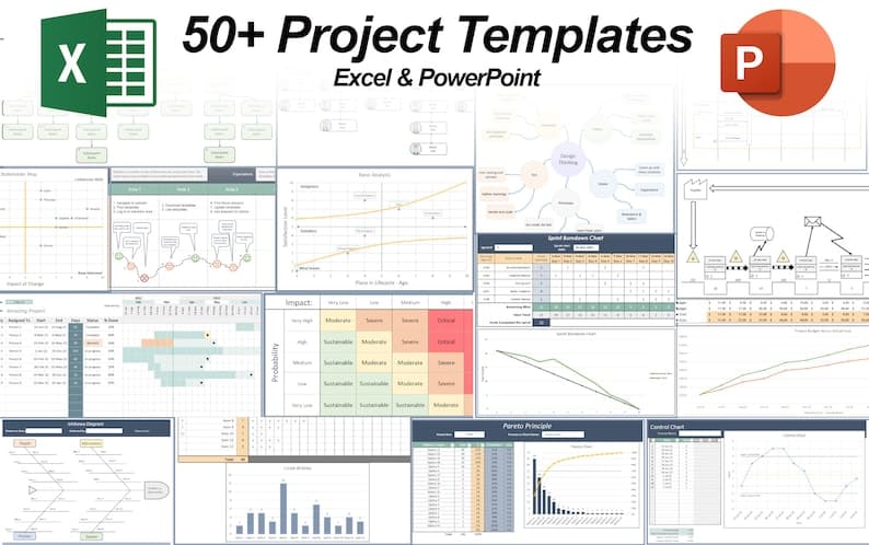 50+ Project Management Templates in Excel and PowerPoint - image 1
