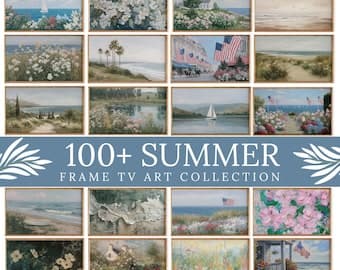 100+ Summer & Independence Day TV Art MEGA Bundle, Farmhouse Vintage Art Set (Digital Download) - image 1