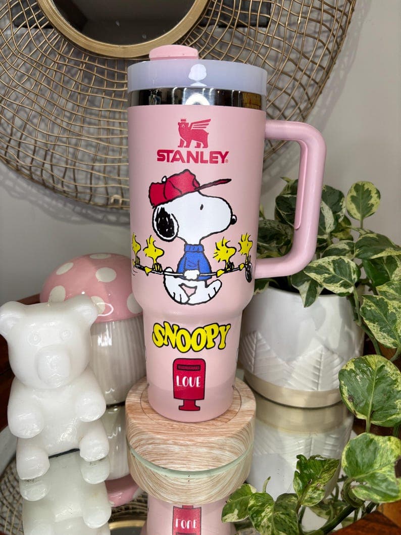 Snoopy and Woodstock Custom Printed Stanley 40oz Tumbler - image 1