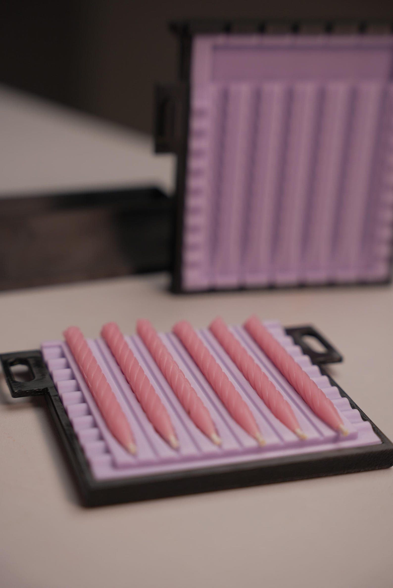 Bento Spiral Mini Candle Mold: Thin Wax Candles, Aromatherapy Safe - image 1