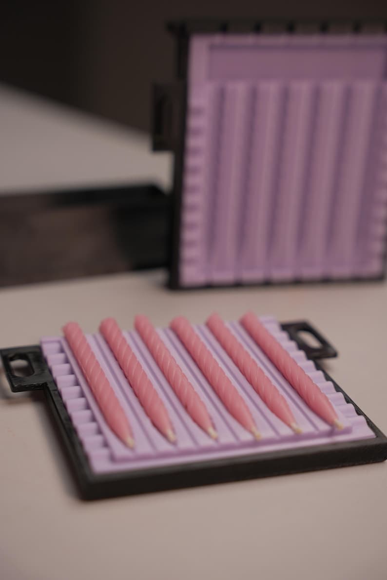 Bento Spiral Mini Candle Mold: Thin Wax Candles, Aromatherapy Safe - image 1