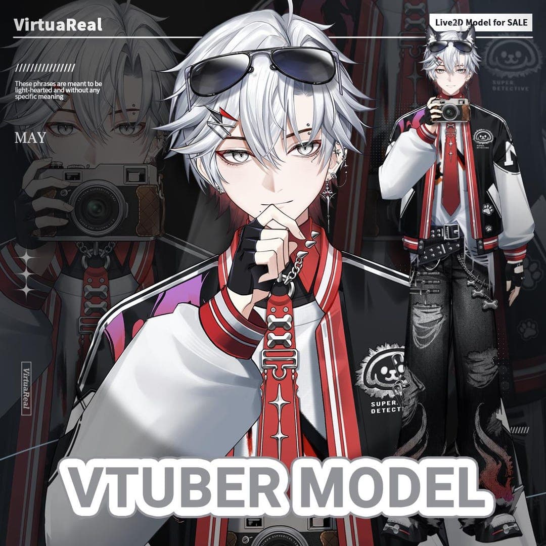 Male Premade Model | Ready to use | Vtube Studio | Live2d Model | Vtuber Design - image 1