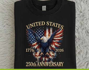 United States 250th Anniversary DTF Transfer, 1776 2026 Patriotic Eagle Print, America 250 Independence Day Ready to Press Design - image 1