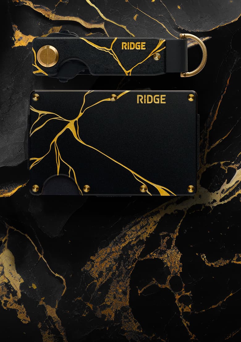 The Ridge Wallet Kintsugi Black Aluminum - image 1