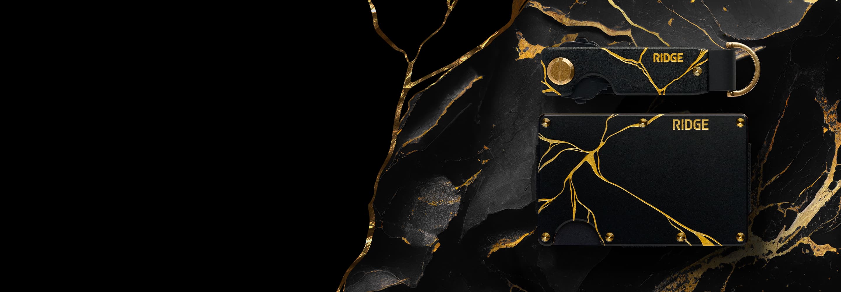 Ridge Wallet – Kintsugi - Black - image 1
