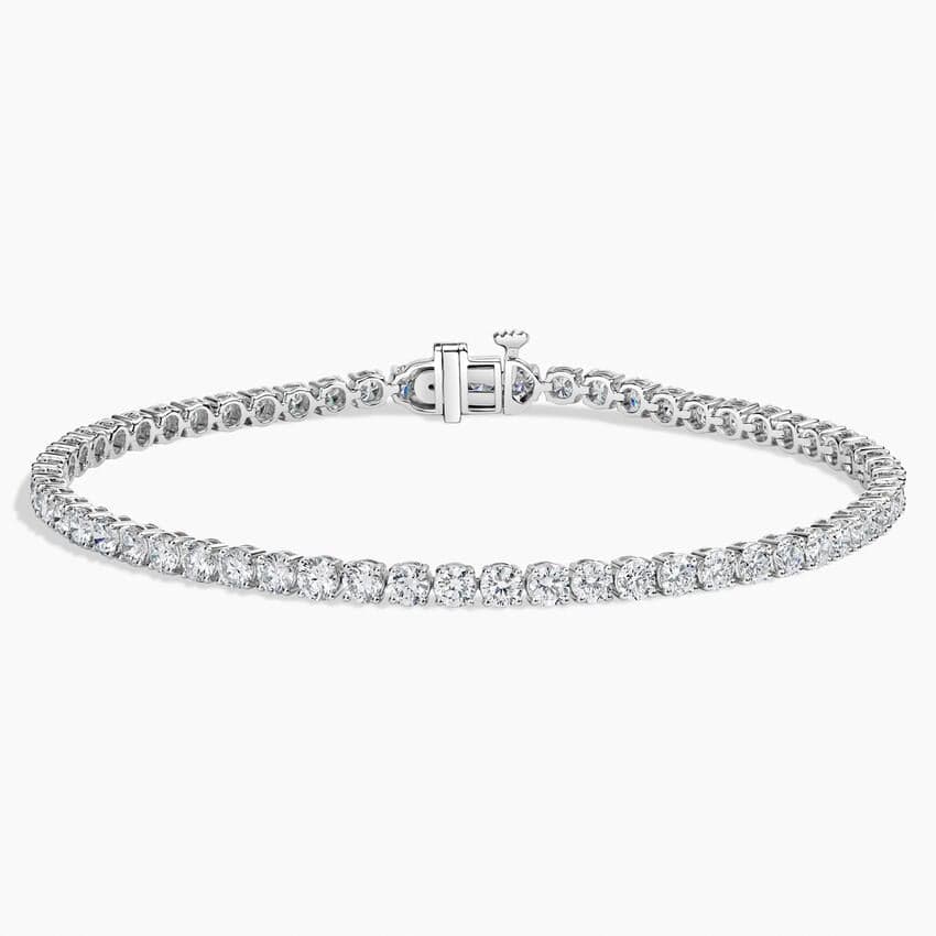 7 in. Certified Lab Diamond Classic Tennis Bracelet (4 ct. tw.) in 14K White Gold - image 1