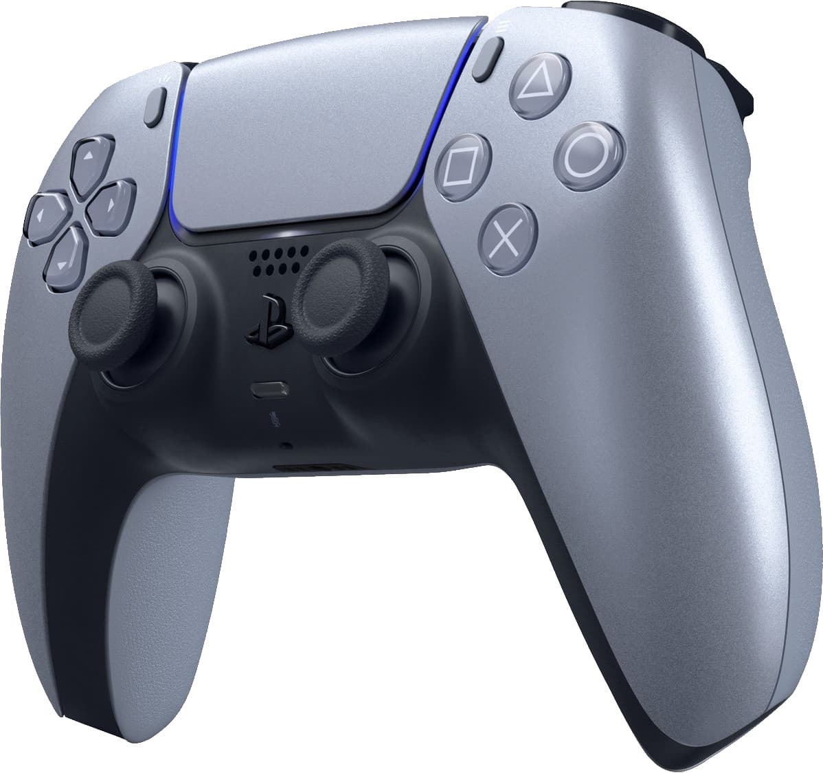 Sony PlayStation 5 DualSense Wireless Controller Sterling Silver Duo Pack - image 1