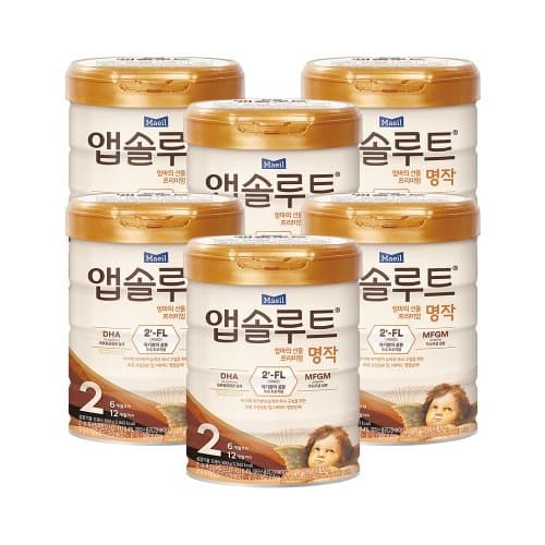 앱솔루트 명작 2FL 2단계 분유 800g 6개 (6~12개월) - image 1