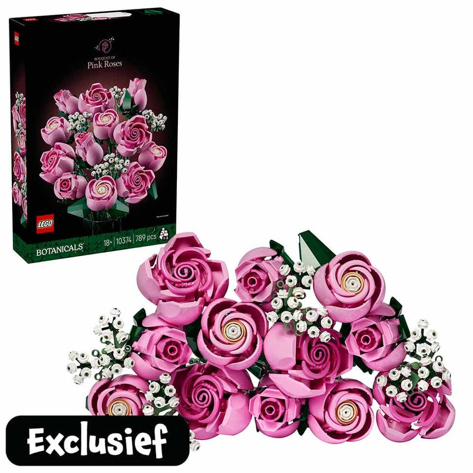 LEGO Botanicals roze rozenboeket 10374 - image 1