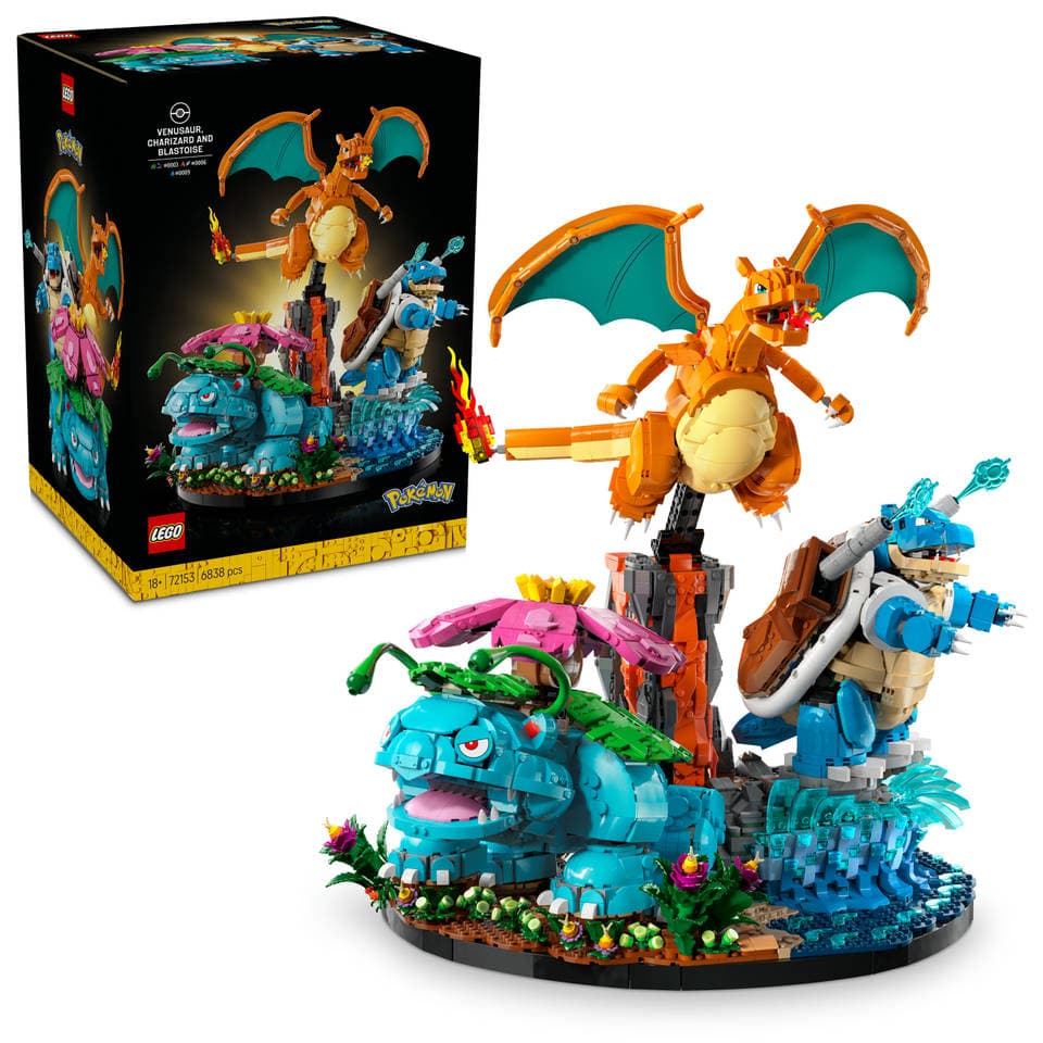 LEGO Pokémon Venusaur, Charizard en Blastoise 72153 - image 1