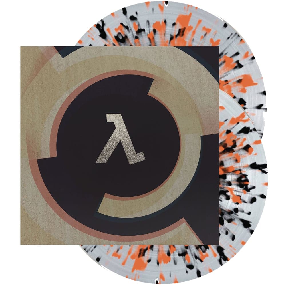 Half-Life: Alyx Clear with Black & Orange Splatter Vinyl - image 1