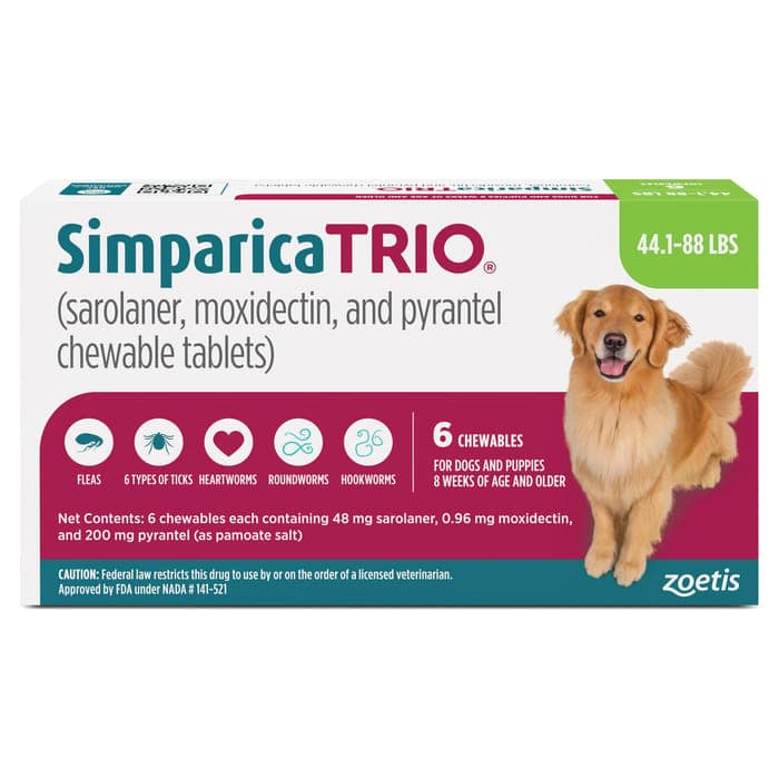 Simparica Trio Chewable Tablets for Dogs - image 1
