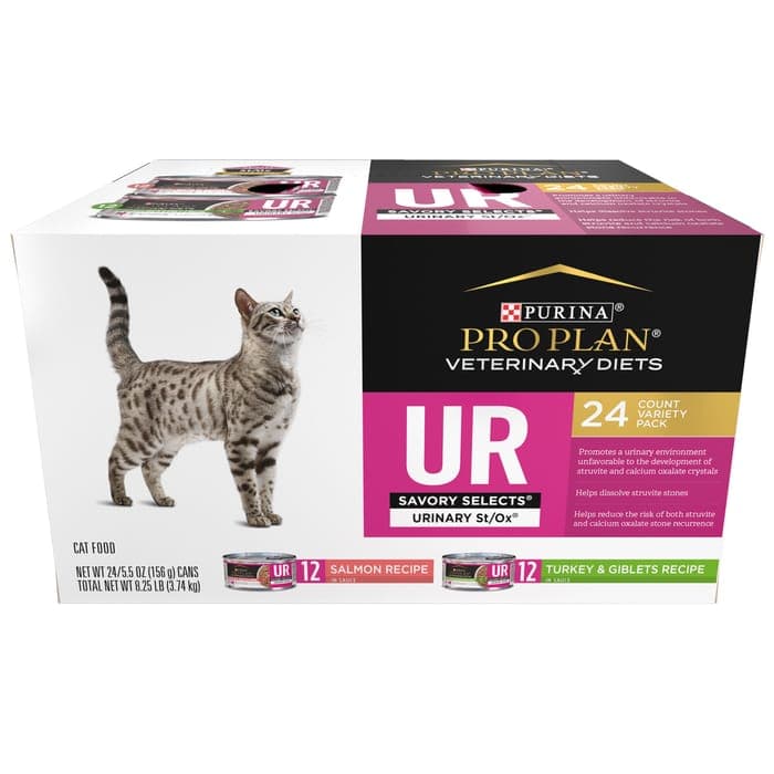 Purina Pro Plan Veterinary Diets UR Urinary St/Ox Savory Selects Wet Cat Food Variety Pack - image 1