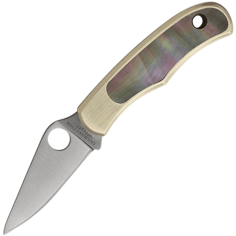 Spyderco Bug Niklowe Srebro Abalone C133AP - image 1