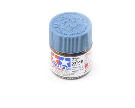 Tamiya XF-18 Flat Medium Blue Acrylic Paint 10ml - image 1