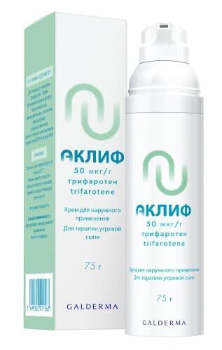 Аклиф 50 мкг/г флакон крем для наружного применения 75 гр - image 1